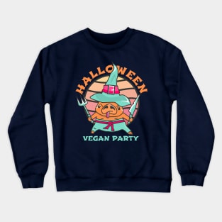 Halloween Vegan Party. Crewneck Sweatshirt